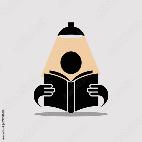 Knowledge is Power Icon – Reading, Learning, Education, Wisdom, Inspiration Symbol