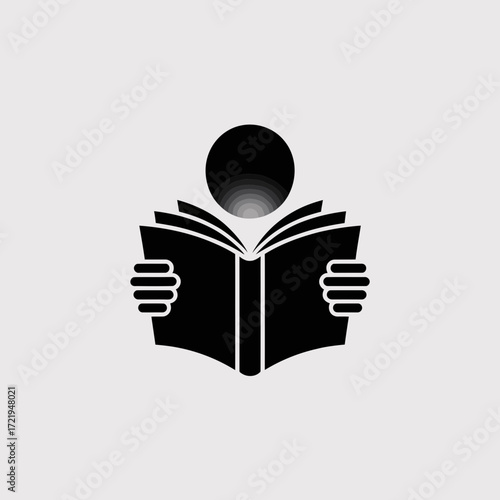 Knowledge is Power Icon – Reading, Learning, Education, Wisdom, Inspiration Symbol