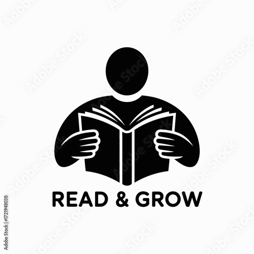 Knowledge is Power Icon – Reading, Learning, Education, Wisdom, Inspiration Symbol