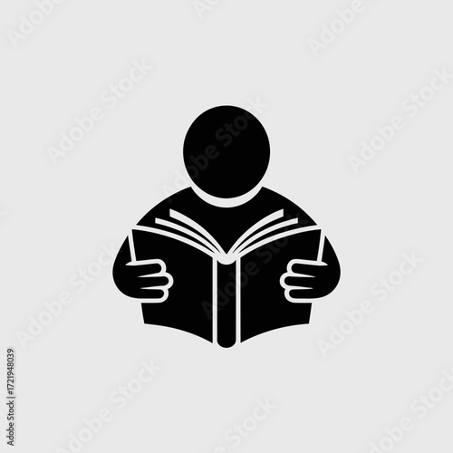 Knowledge is Power Icon – Reading, Learning, Education, Wisdom, Inspiration Symbol