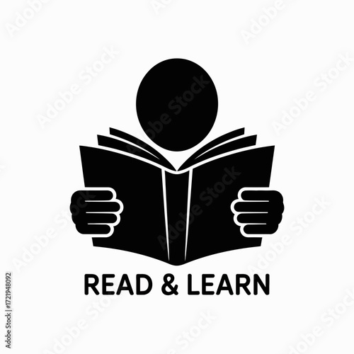Knowledge is Power Icon – Reading, Learning, Education, Wisdom, Inspiration Symbol