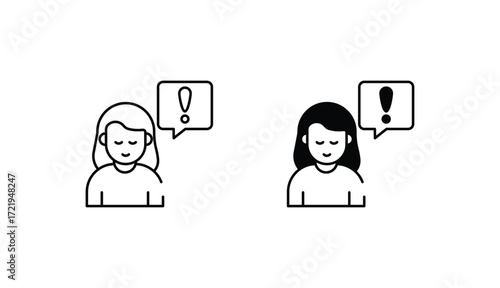 customer attention icon design with white background stock illustration