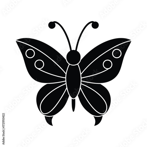 Butterfly Silhouette Vector Illustration
