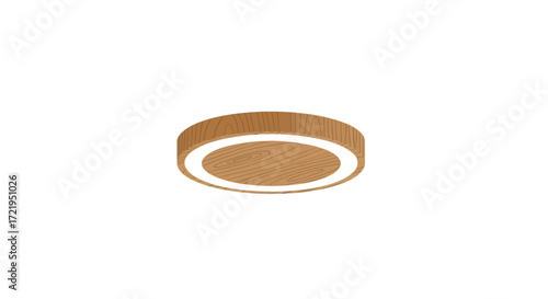 Elegant wooden frame with soft ambient light for refined interiors