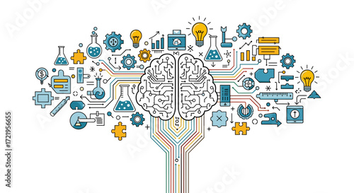 Exploring the intricate connections and innovative ideas that stem from the human mind as it processes information and generates creative solutions.