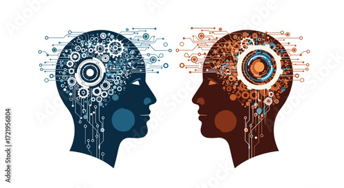 Exploring the intricate connections between human and artificial intelligence systems.