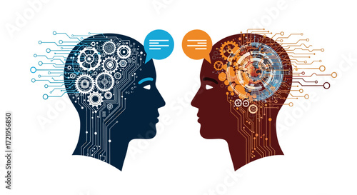 Exploring the intricate connection between human intelligence and artificial intelligence for future innovation.