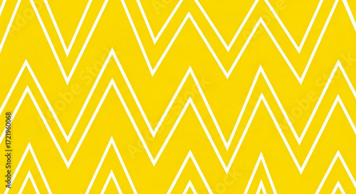 Abstract Yellow and White Chevron Pattern Seamless Texture - High-quality stock image for commercial use