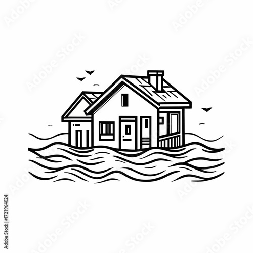 Two white coffee mugs filled with dark liquid floating in mid-air under a spotlight, casting shadows.