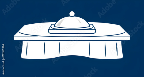hospitality cloche, catering cloche, cloche with steam, steaming cloche, cloche food cover, cartoon dome cloche, flat cloche icon, cute cloche cartoon, shiny cloche, metallic cloche, round cloche cart