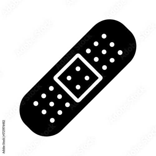 Minimal Flat Bandage Plaster Vector Illustration