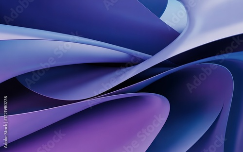 Abstract fluid shapes and curving lines create a dynamic digital background design