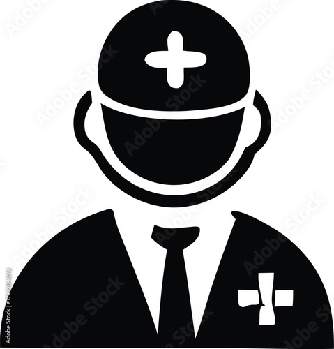Professional doctor icon symbol medical healthcare professional icon for medical services and healthcare institutions