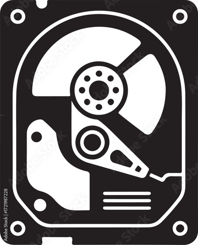 Vector illustration of a computer mouse with a magnifier icon for business web design