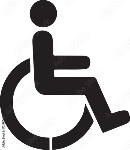 Blue sign with a white wheelchair icon designating accessible parking for people with disabilitiesBlue sign with a white wheelchair icon designating accessible parking for people with disabilities