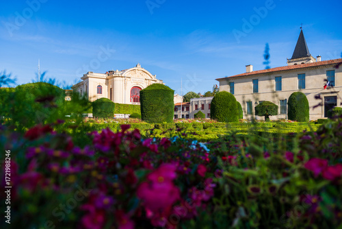 Municipal Theater of Castres and the Goya Museum from the Bishop’s Garden