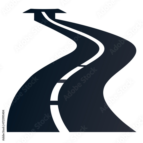 road with arrow