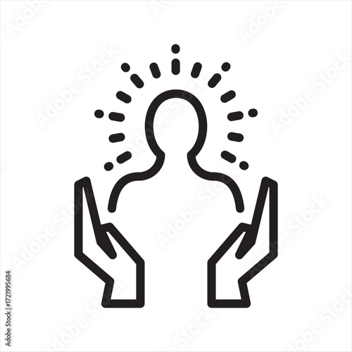 Self Respect simple line icon