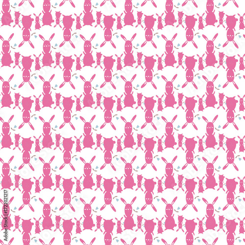 
Seamless childish pattern with cute farm animals creative kids texture