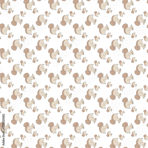
Seamless childish pattern with cute farm animals creative kids texture