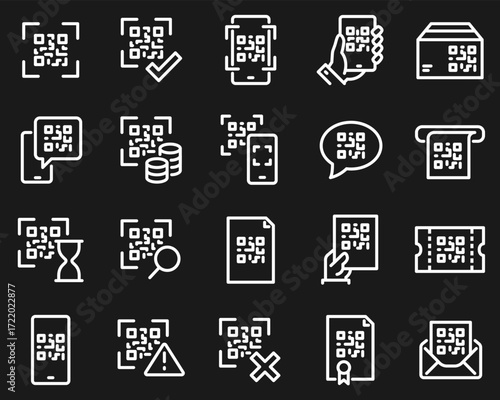 Line QR Icons