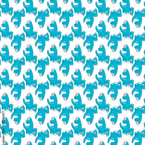 
Seamless childish pattern with cute farm animals creative kids texture