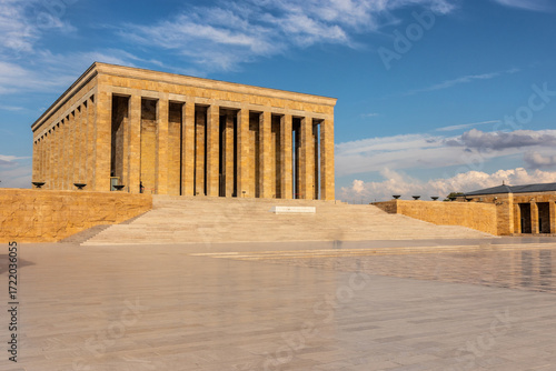 Mausoleum complex of Mustafa Kemal Ataturk (Anitkabir) in Ankara, Turkey