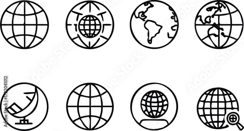 Global Grid Representation World Geography Worldwide Communication International Network Connections