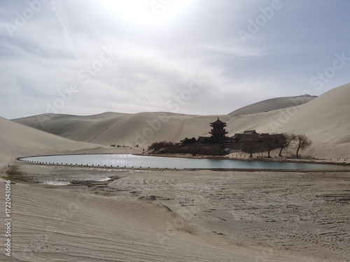 oasis in the desert,china