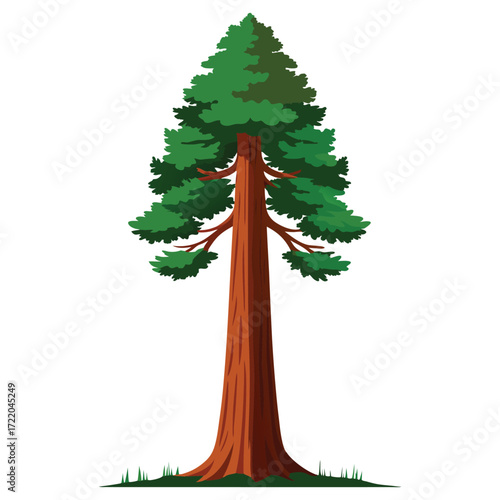 Majestic Giant Tree Illustration for Nature Design