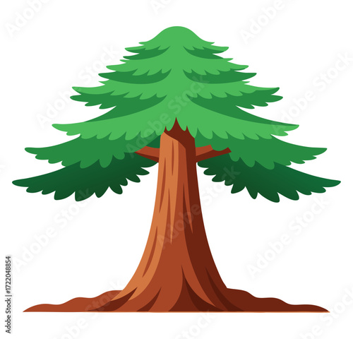 Giant Forest Tree Artwork Vector for Print Design