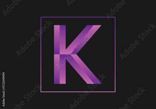 K letter design | letter vector