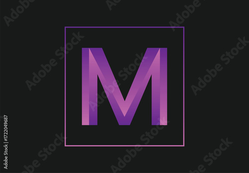 M letter design | letter vector