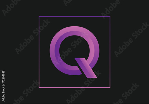 Q letter design | letter vector