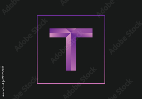 T letter design | letter vector