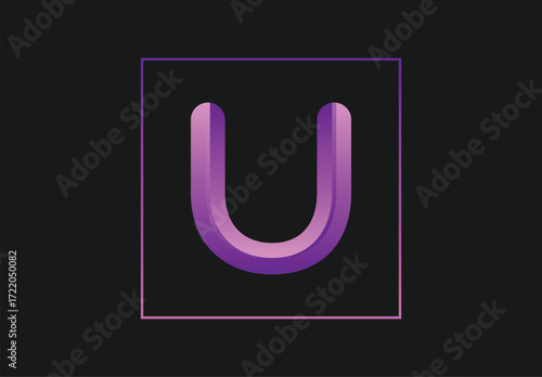 U letter design | letter vector