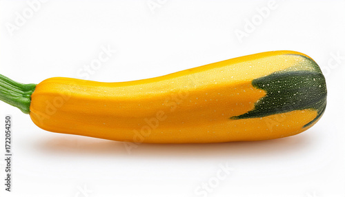 Elongated Yellow Squash With Green Stem Transparent Background