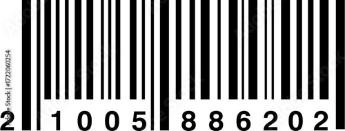 Scratched barcode icon with damaged line bar stickers, isolated on transparent background with clipping path, flat vector illustration for scanning error, retail, and product labeling concepts