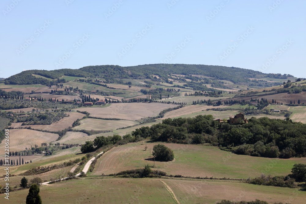 Obraz premium The rural landscape near Pienza in Tuscany. Italy