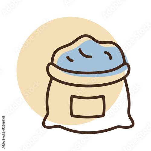 Sack of Flour Baking Ingredient Icon