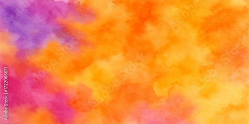 Abstract art with a vibrant swirl of red, orange, and yellow paint on a textured paper backdrop, reminiscent of a fiery cloud