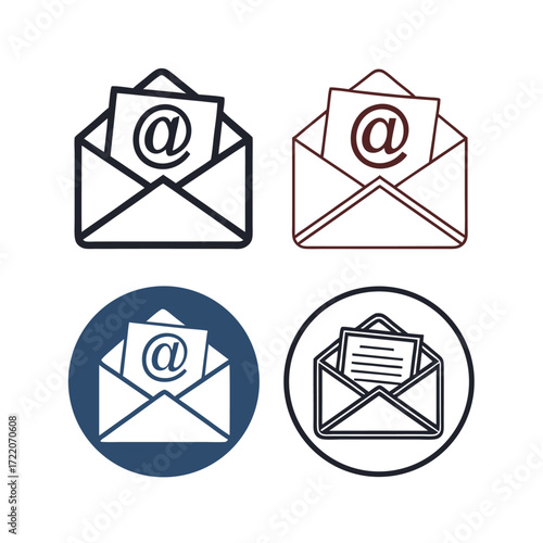 mail icons set