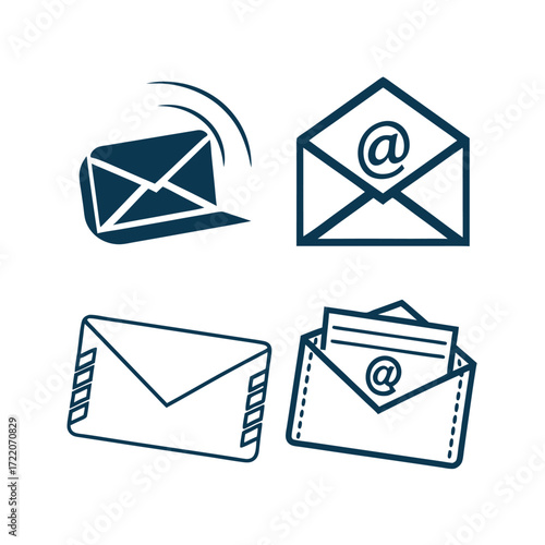 set of mail icons