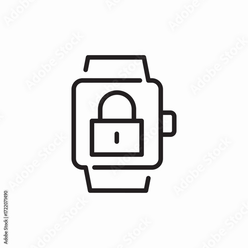 İcon vector watch block 