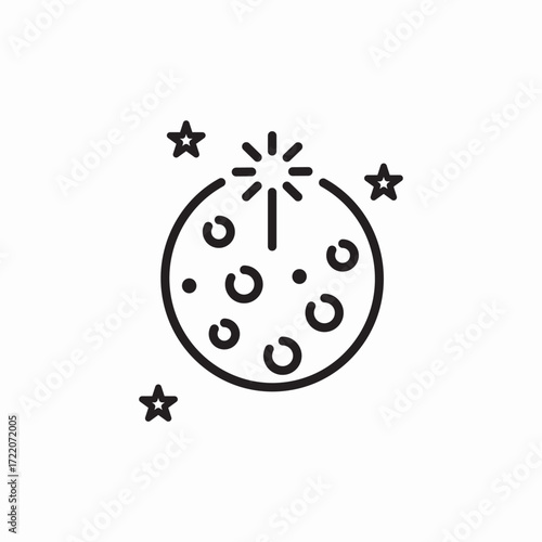 İcon vector moon cosmos
