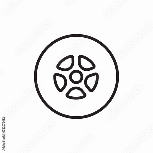 Icon vector wheel  tire 