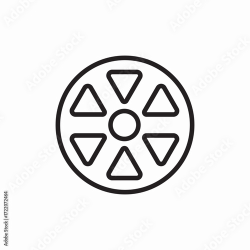 Icon vector wheel car vehicle 