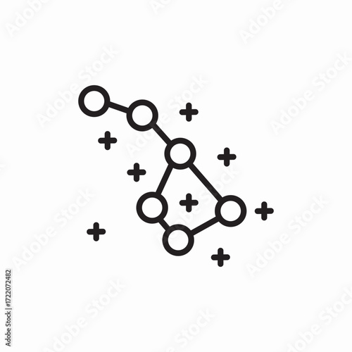 Icon vector stars galaxy 