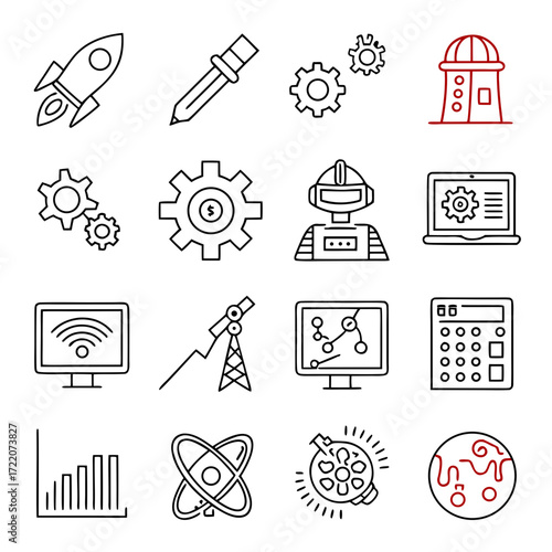 education icons set