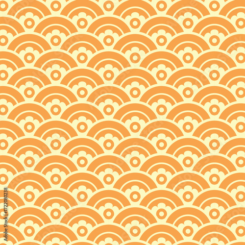 abstract seamless pattern design with circles
